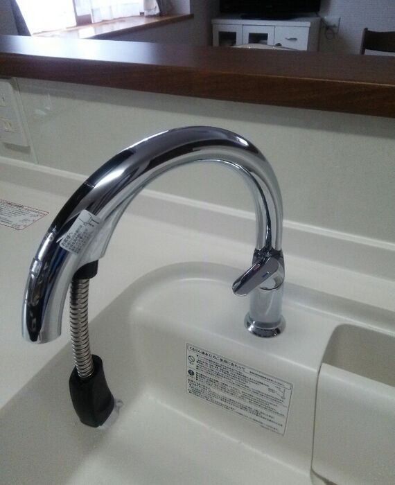 キッチン水栓施工後